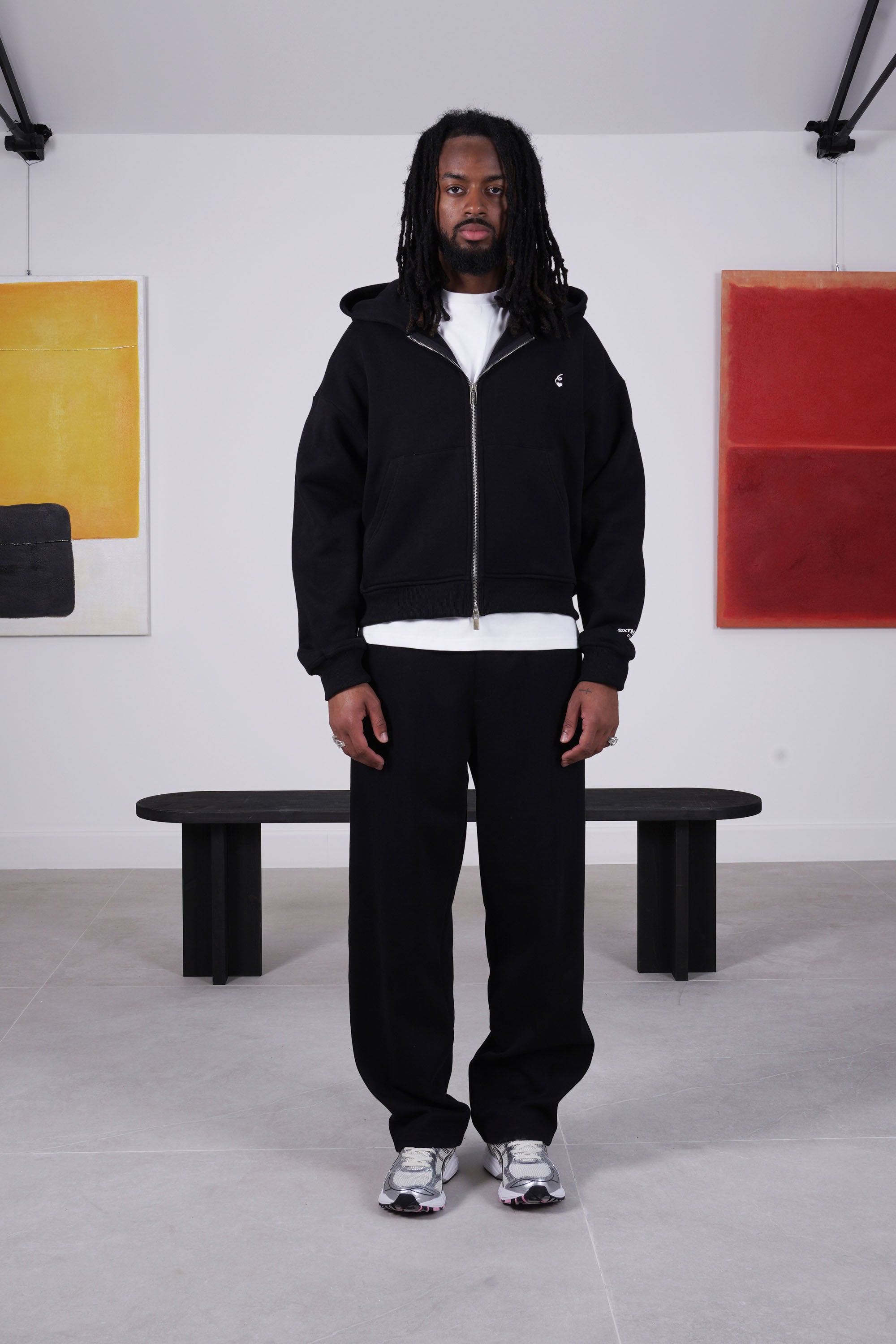 Sixth June Essential Oversize Heavy Fluid Joggers 25809-BLAC