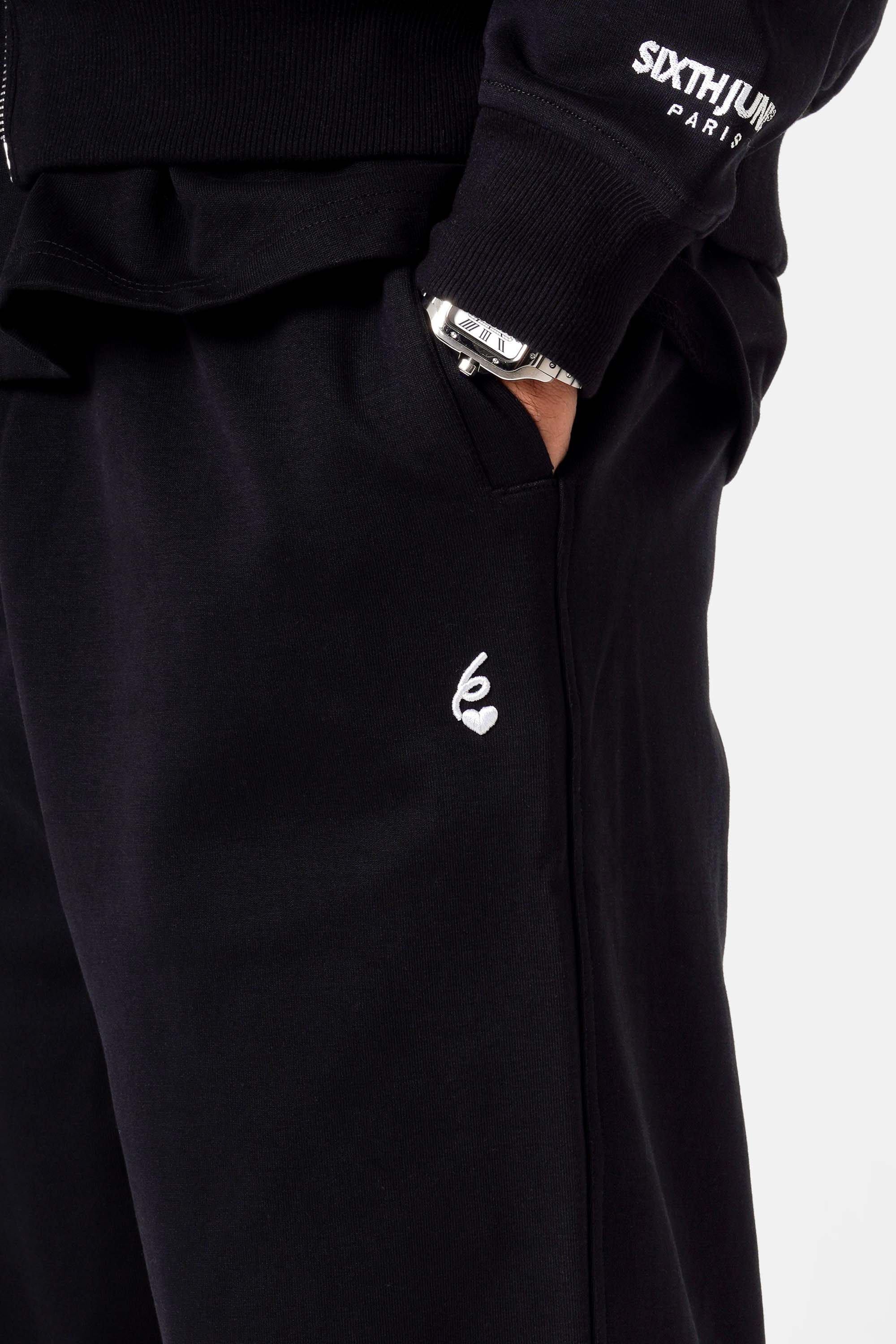 Sixth June Essential Oversize Heavy Fluid Joggers 25809-BLAC