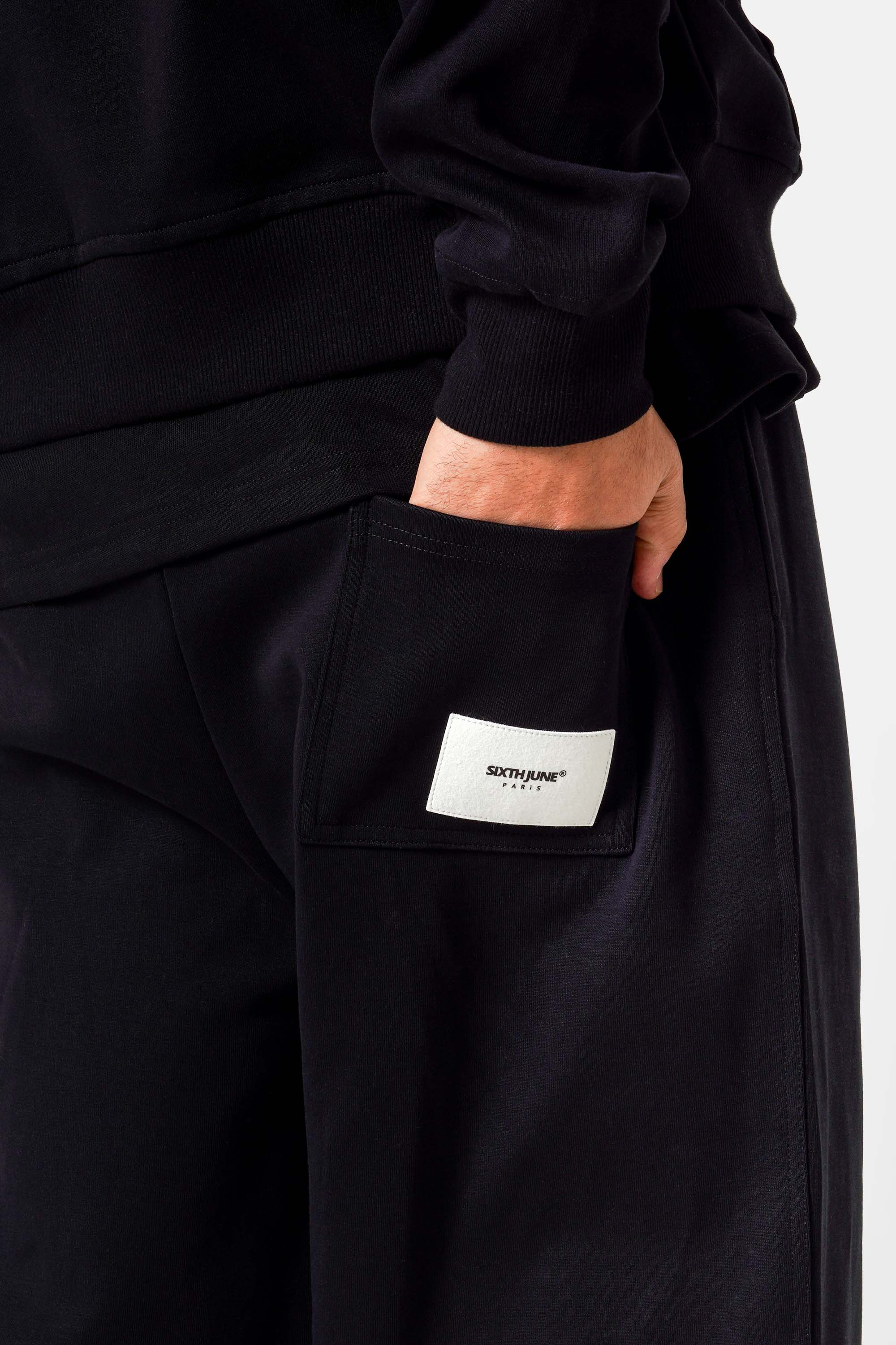 Sixth June Essential Oversize Heavy Fluid Joggers 25809-BLAC