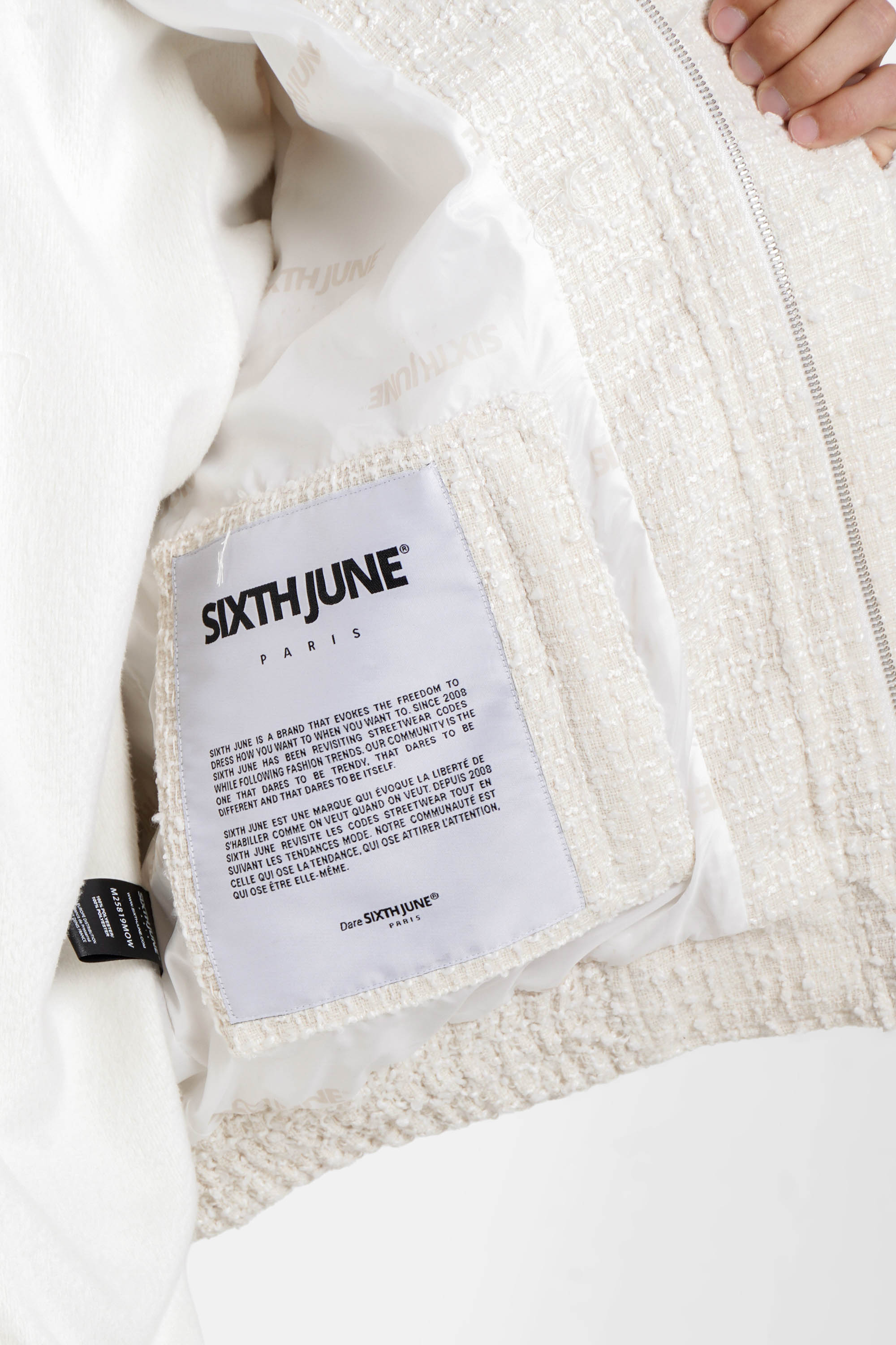 Sixth June Dual Graphic Textured Jacket 25819-BEIG