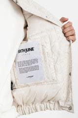 Sixth June Graphic and Textured Jacket 25820-BEIG