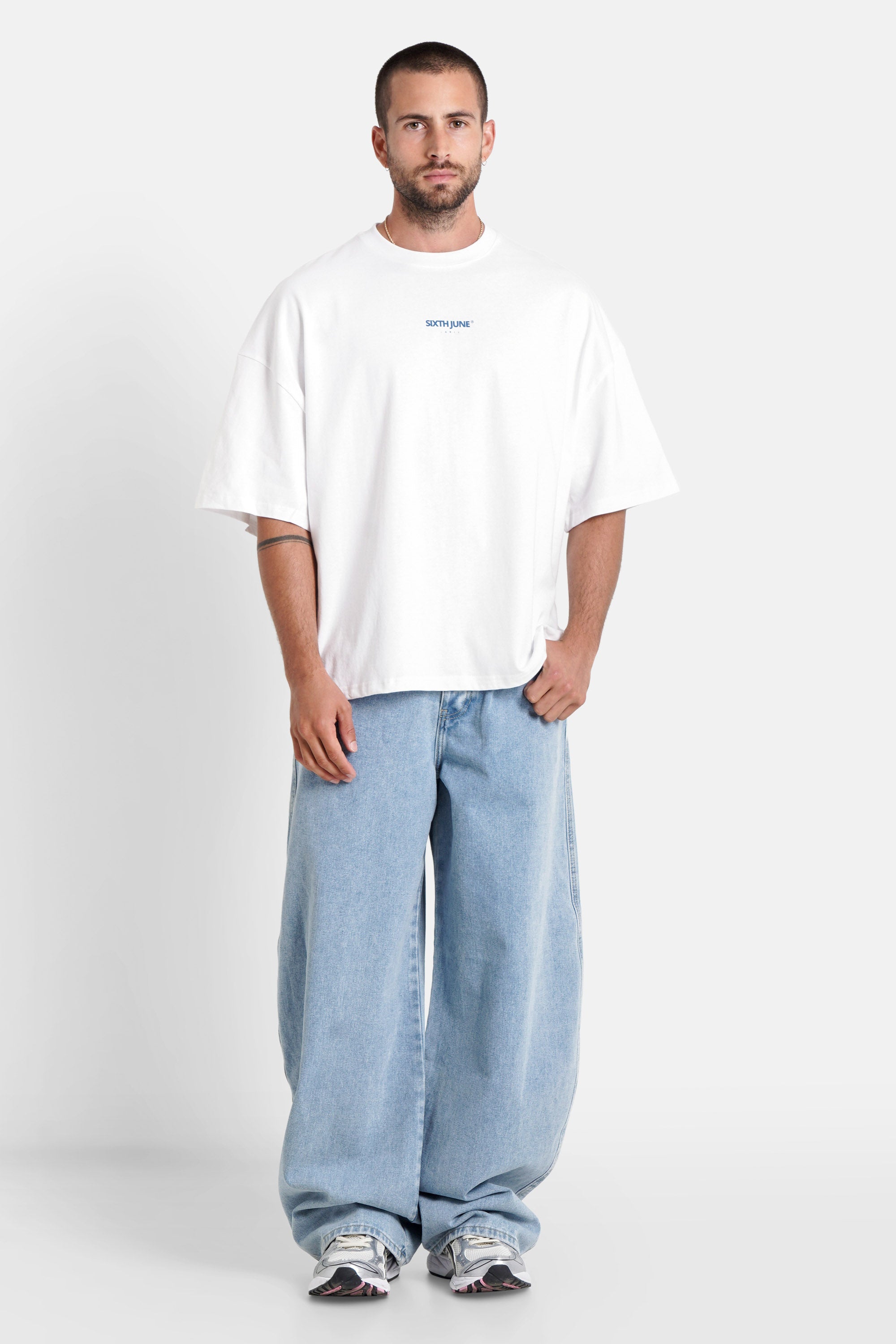 Sixth June Parisian Building Print Tshirt 25851-WHIT