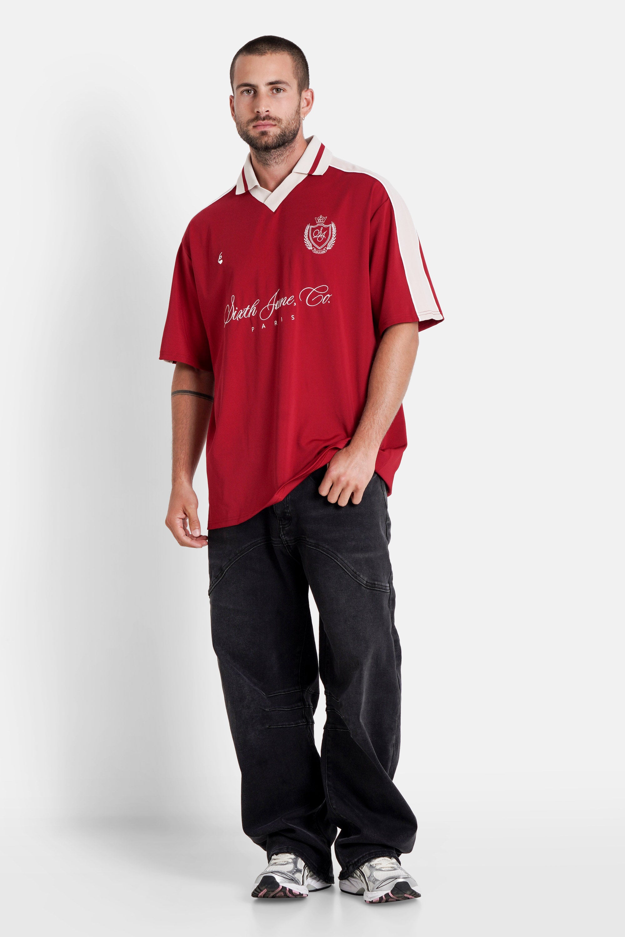 Soccer Sixth June Signature Polo 25855-BURG