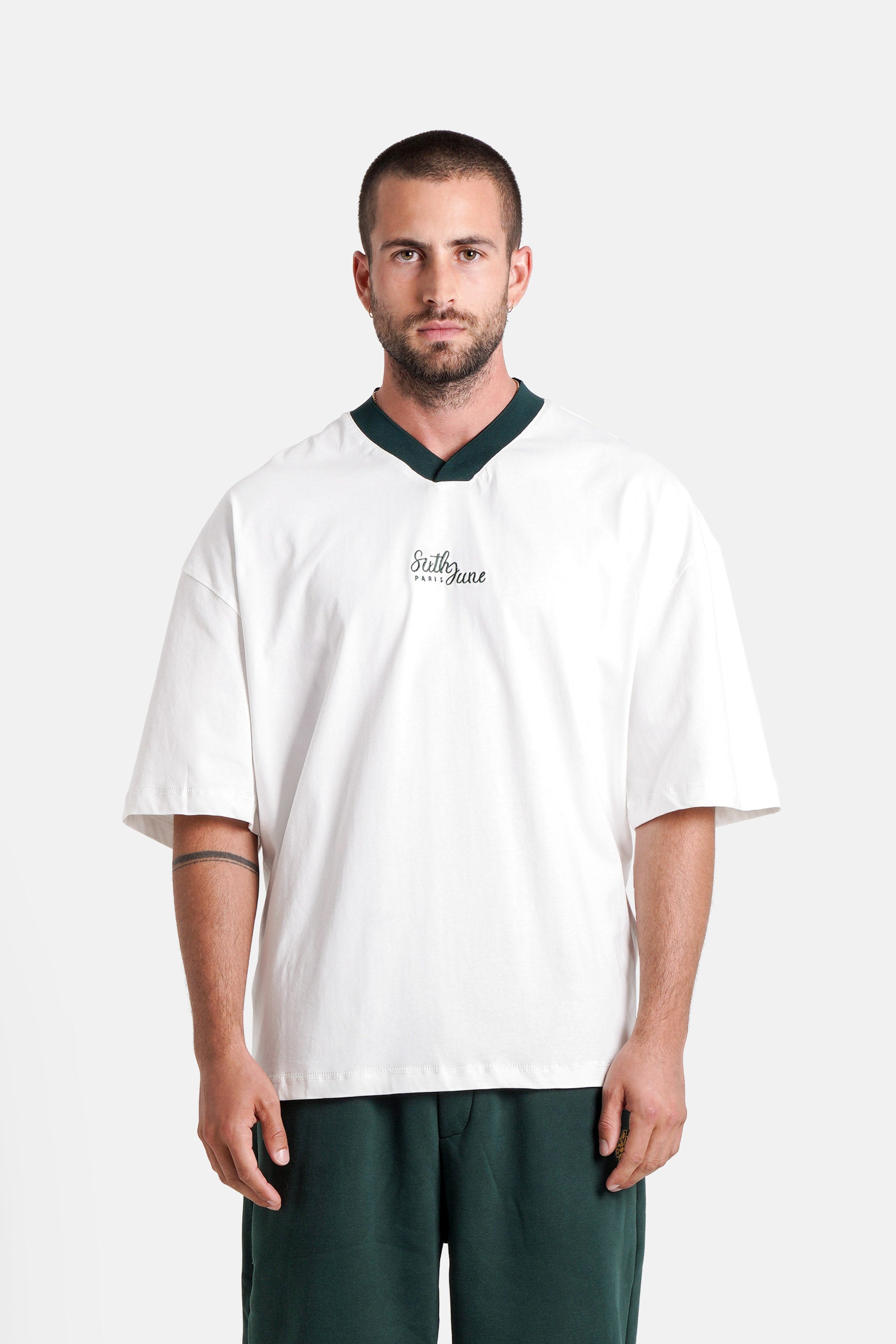 Never Stop Dreaming Sixth June Back Embroidery ss Tshirt 25868-WHIT