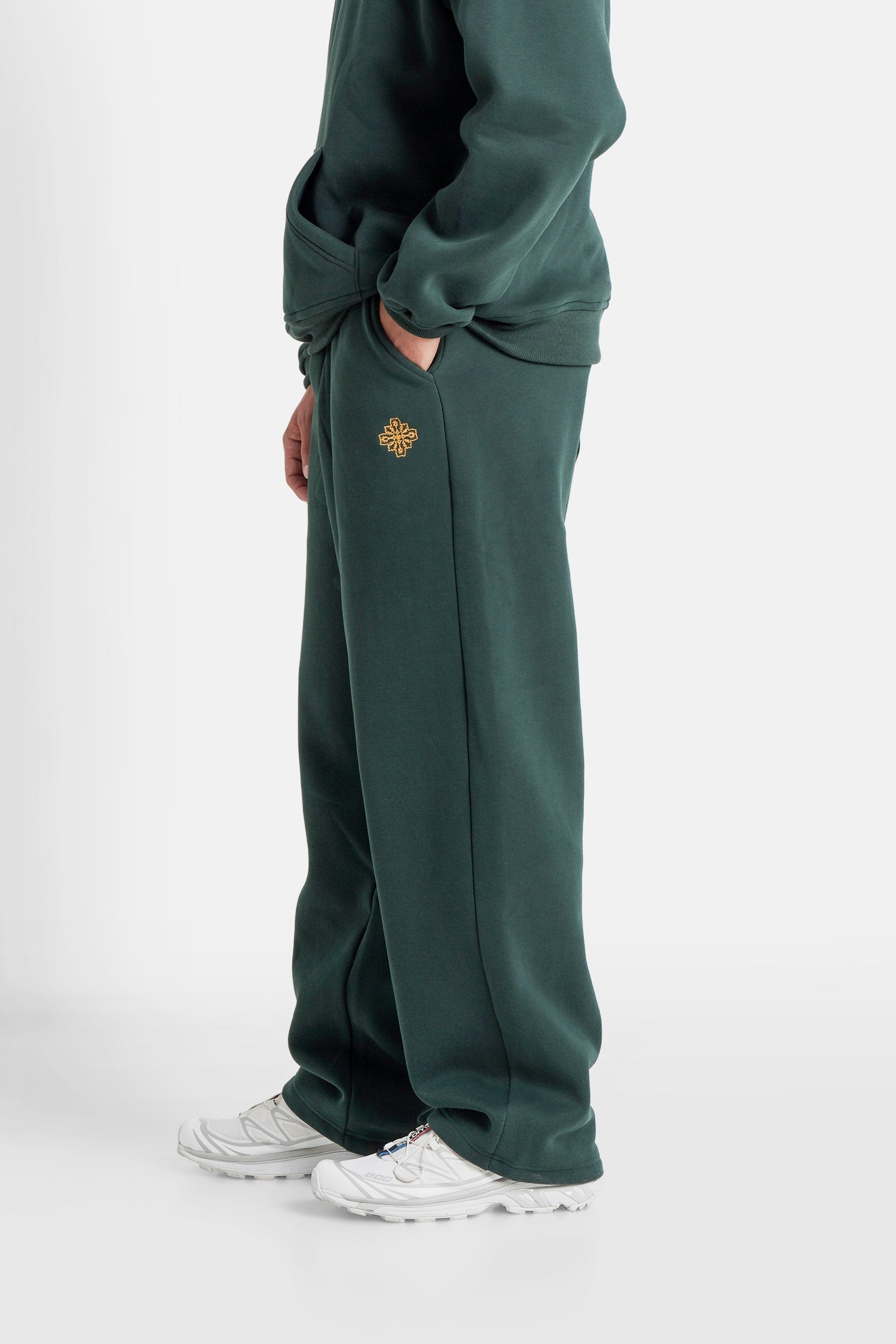 Sixth June Rosette Embroidery Joggers 25869-GREE