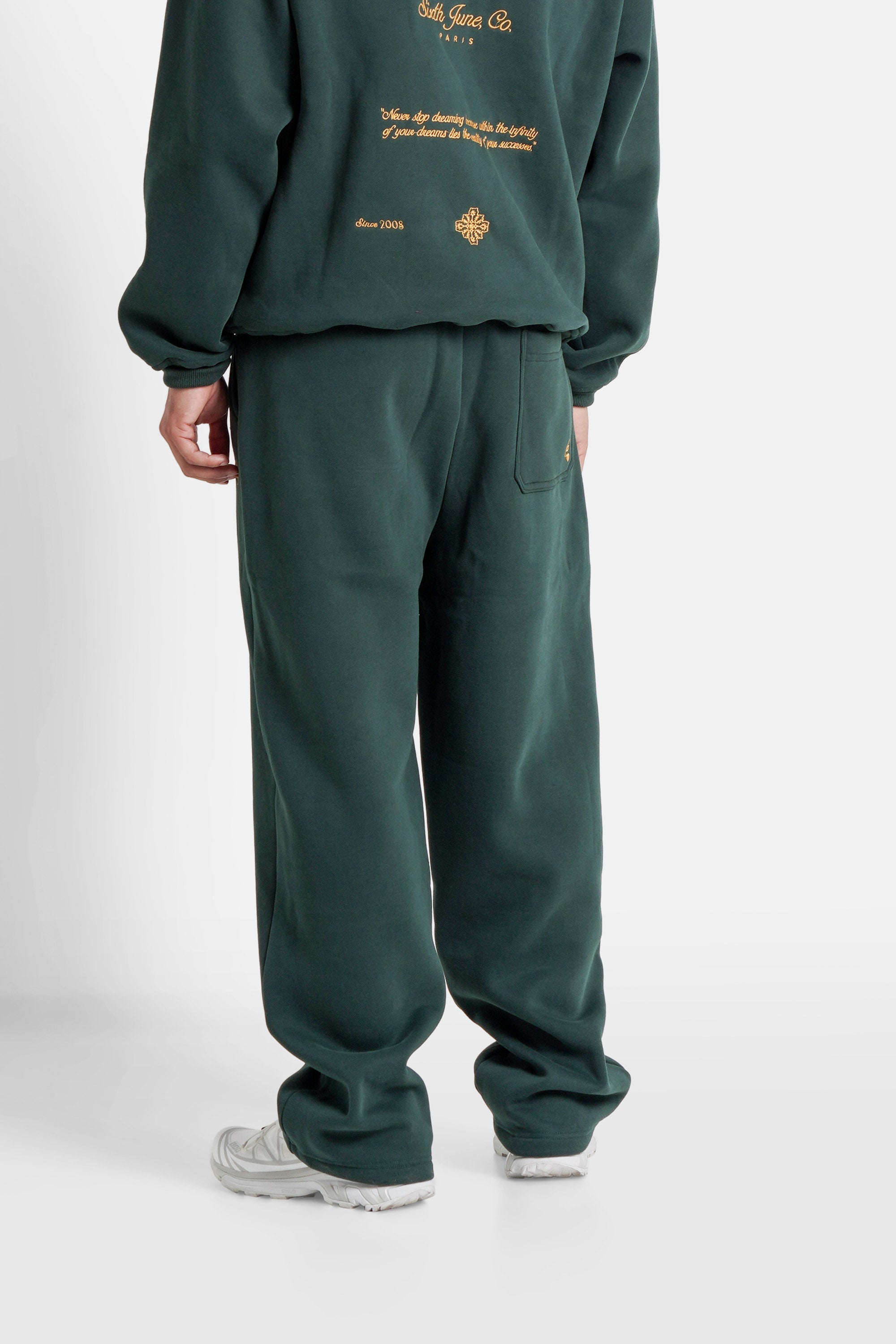 Sixth June Rosette Embroidery Joggers 25869-GREE