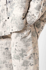 Sixth June Relief Paisley Pants 23901-BEIG