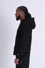 heavy coton zipup hoodie 25910-blac