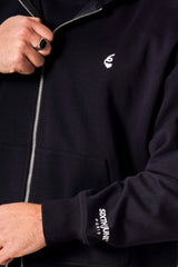 heavy coton zipup hoodie 25910-blac