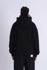 heavy coton zipup hoodie 25910-blac