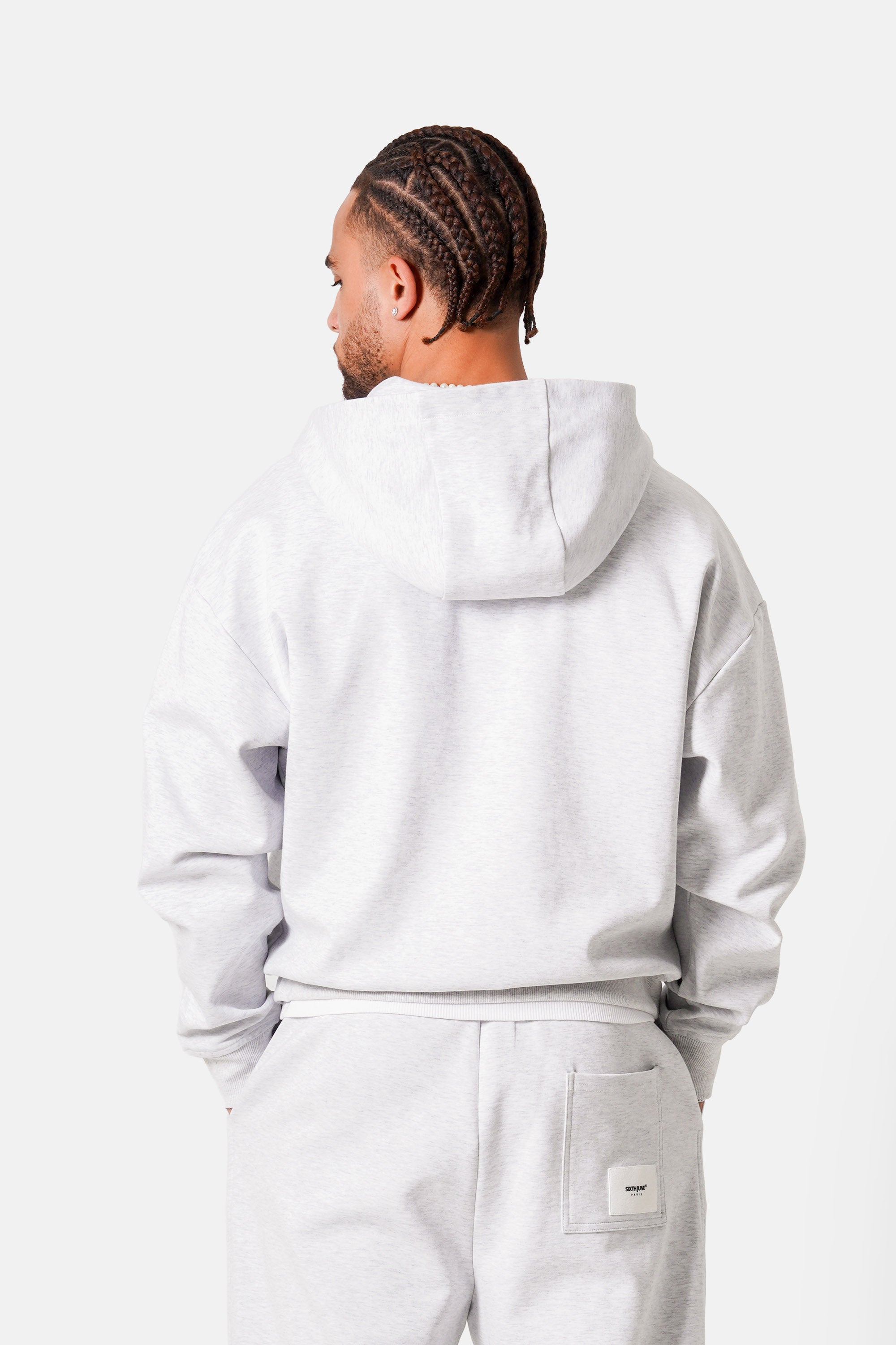 heavy coton zipup hoodie 25910-LGRE