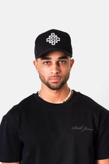 Sixth June Graphic Rosette Cap 25914-BLAC