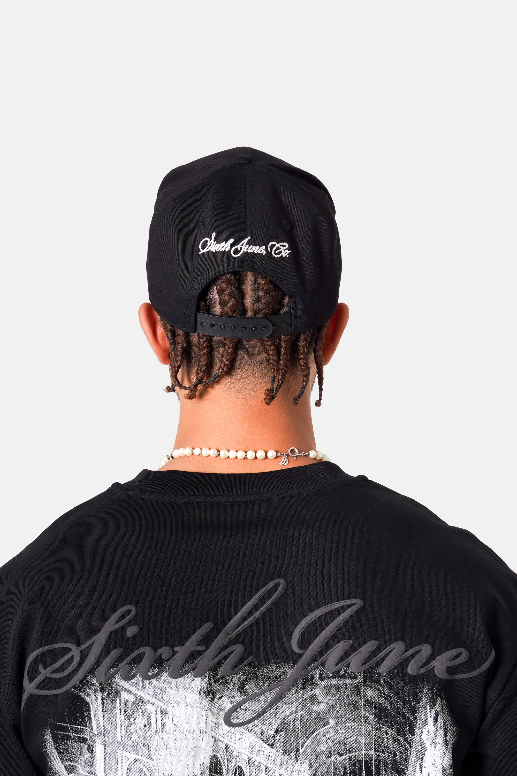 Sixth June Graphic Rosette Cap 25914-BLAC