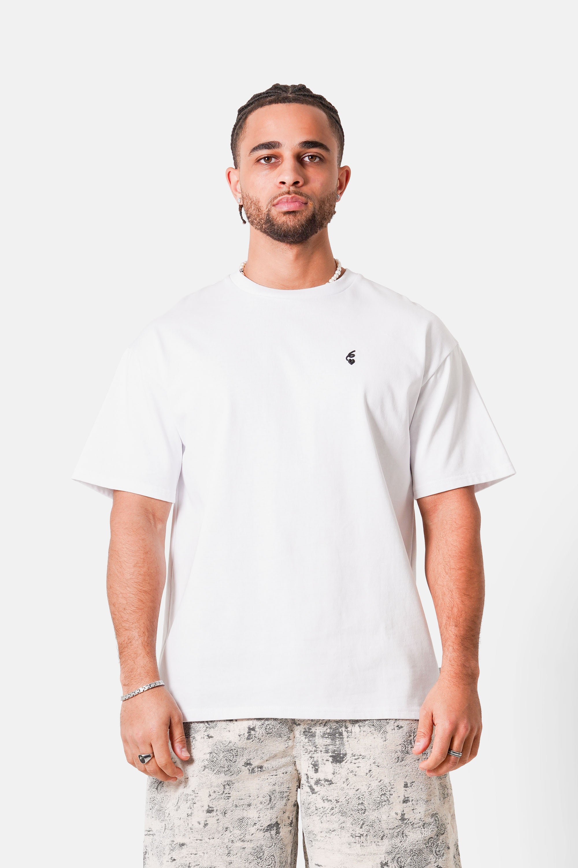 Sixth June Six Heart Logo Tee 25915-WHIT