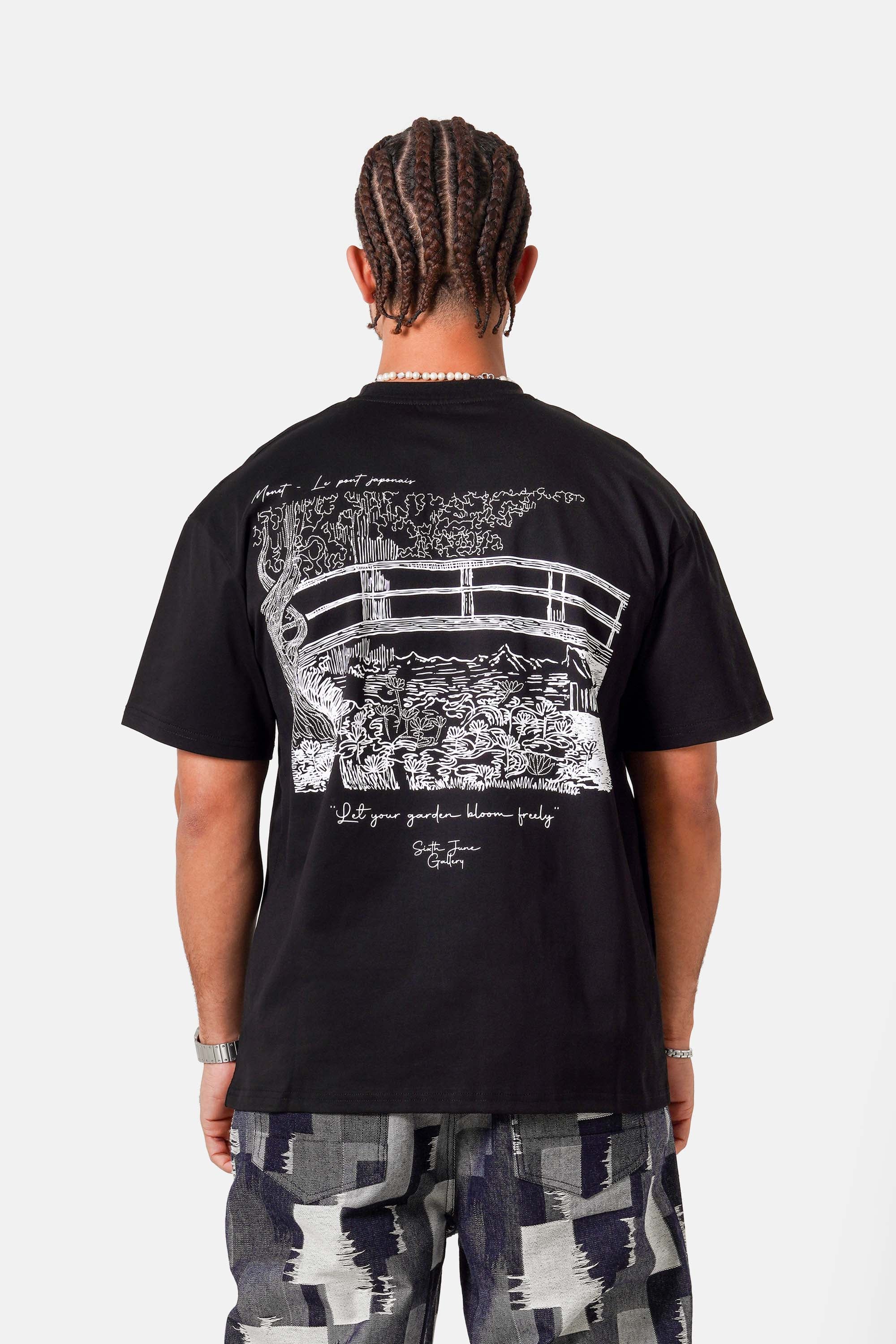 Sixth June The Japanese Footbridge Graphic Tee 25921-BLAC