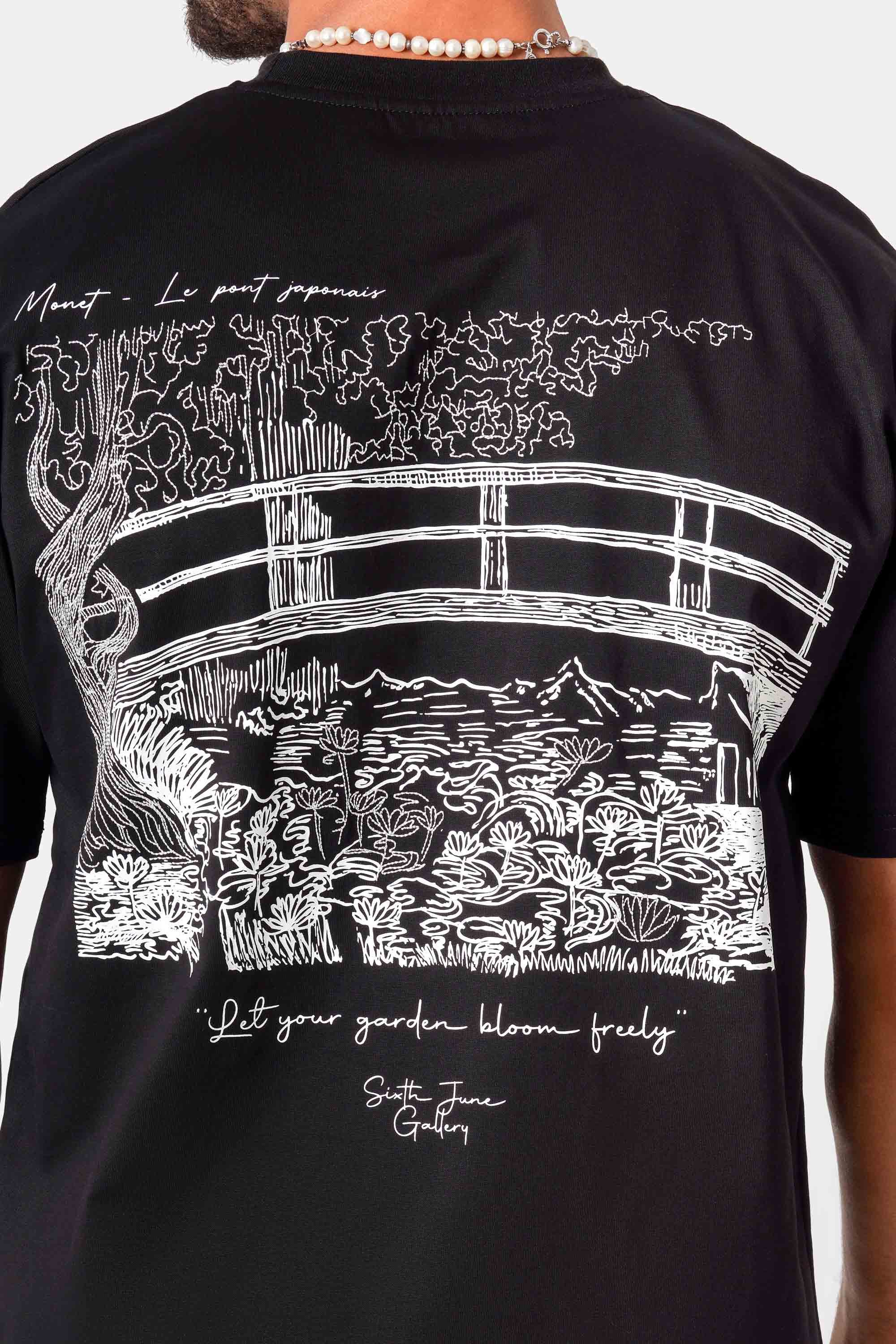 Sixth June The Japanese Footbridge Graphic Tee 25921-BLAC