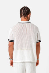 Sixth June Resort Knitted Polo Shirt 25927-WHIT