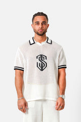 Sixth June Resort Knitted Polo Shirt 25927-WHIT