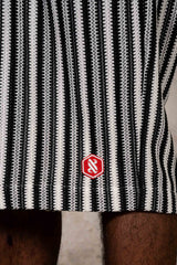 Stripes Knit Shorts 25933-BLAC