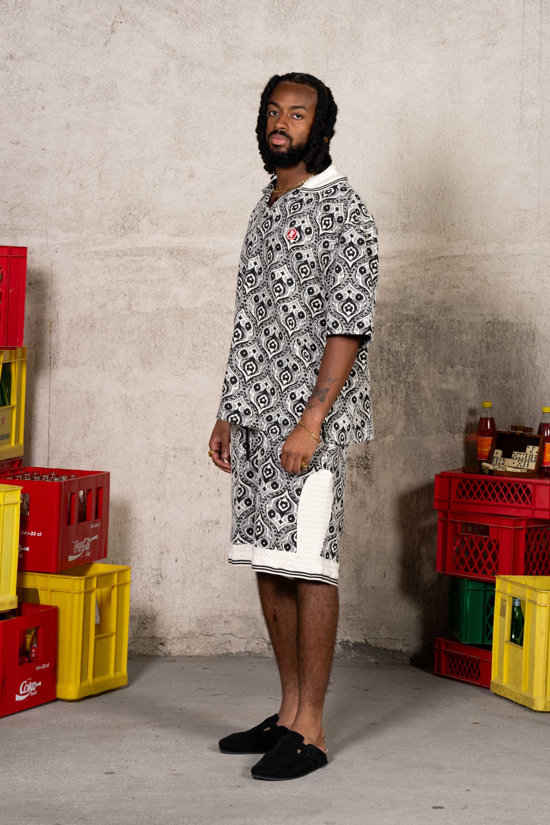 Peacock Relax Polo Shirt 25934-BLAC