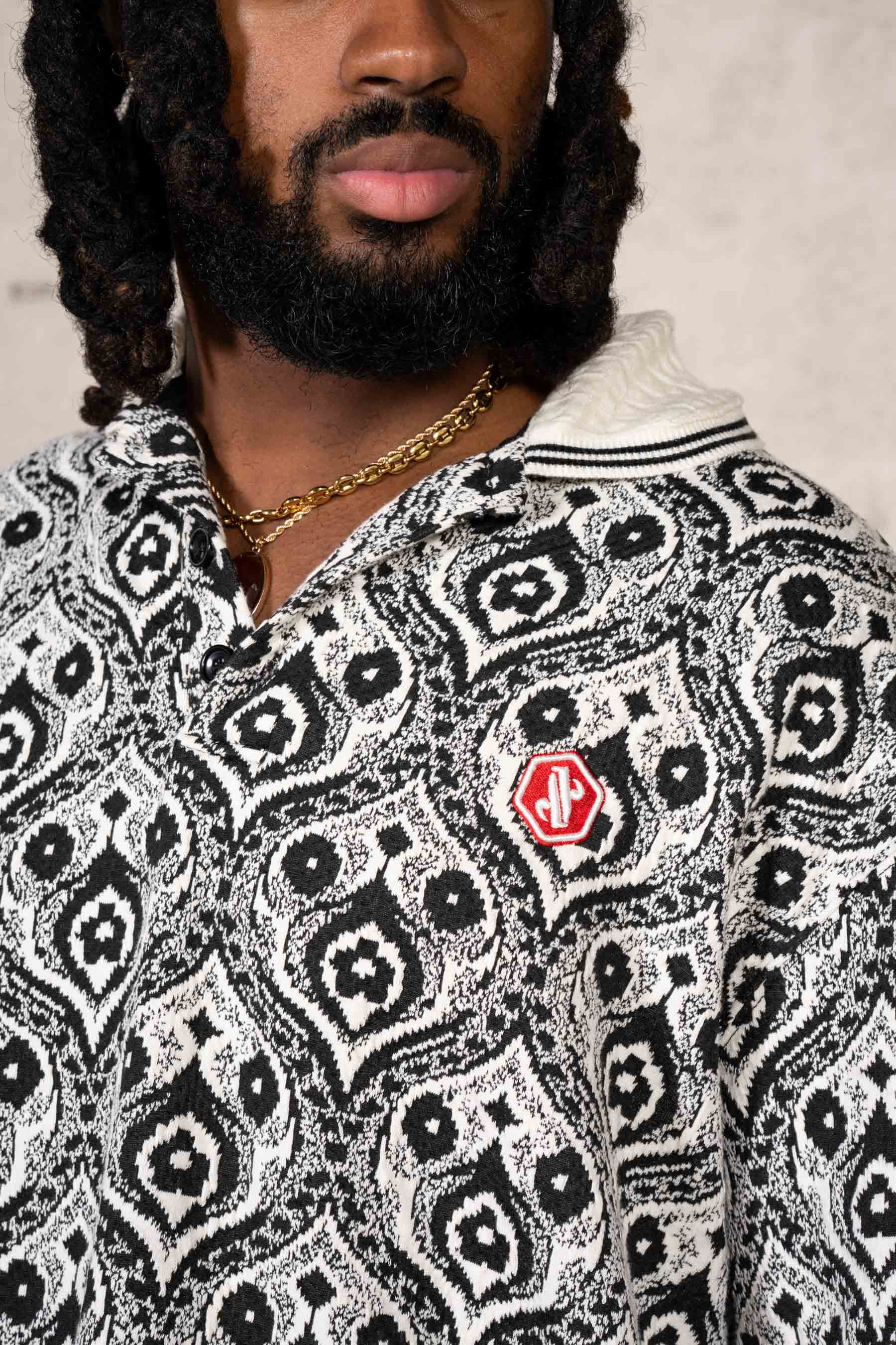 Peacock Relax Polo Shirt 25934-BLAC