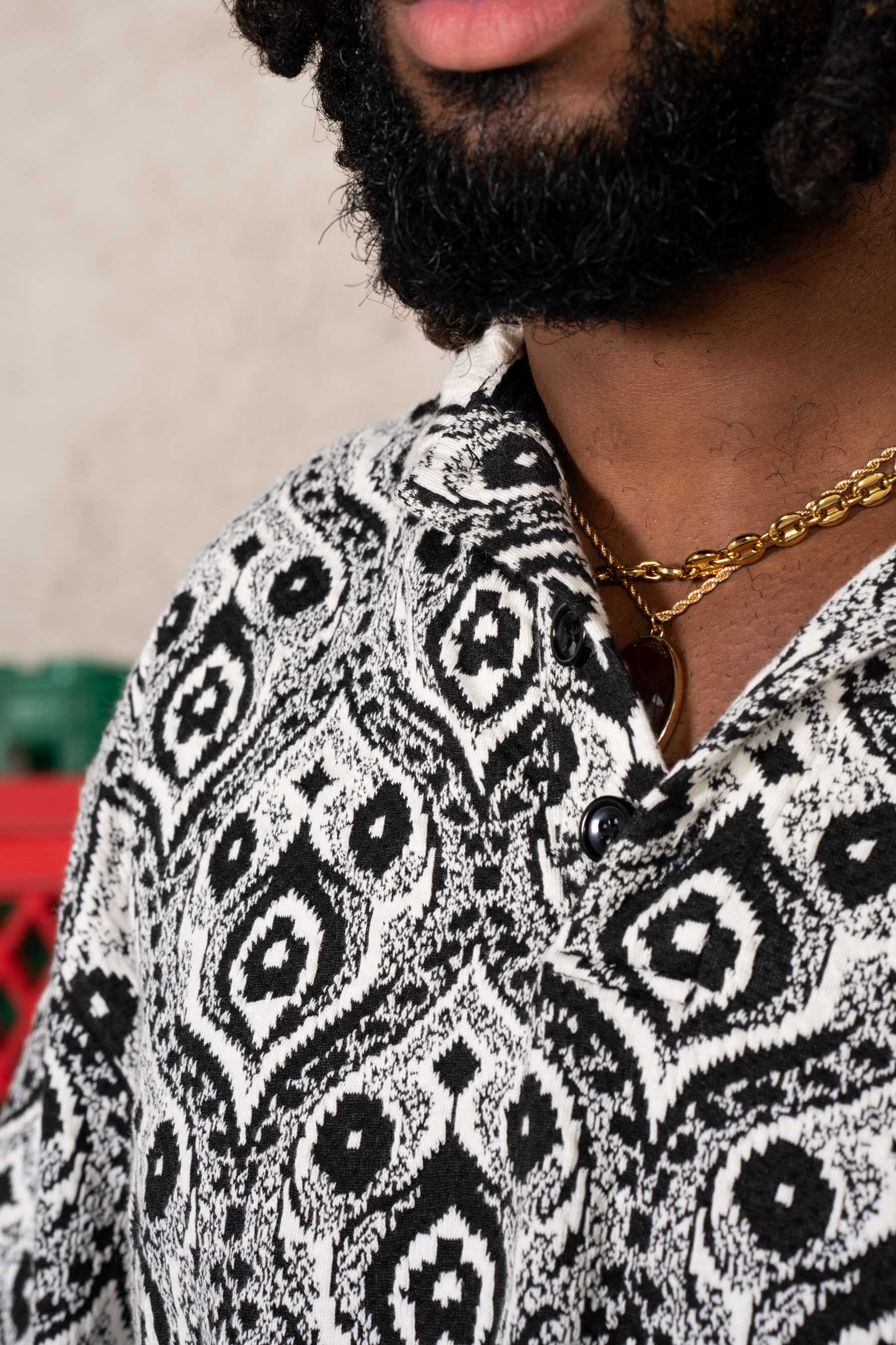 Peacock Relax Polo Shirt 25934-BLAC