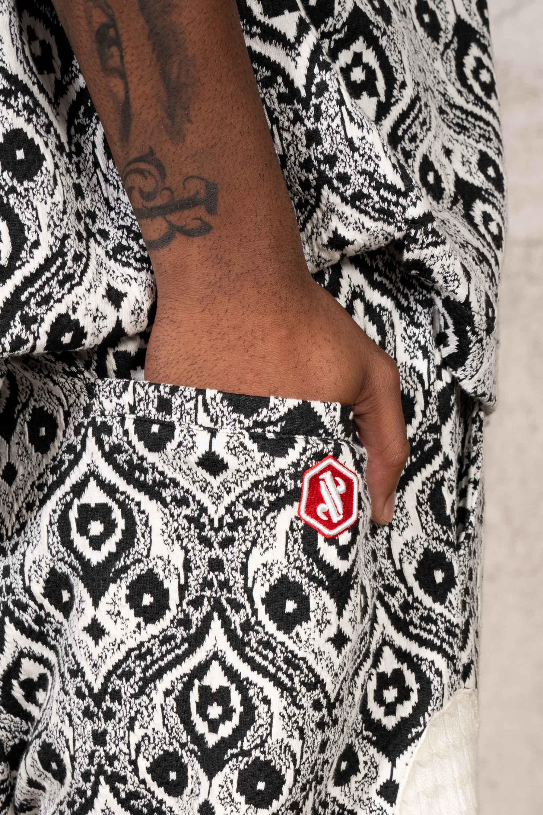 Peacock Relax Polo Shorts 25935-BLAC