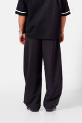Sixth June Baggy Tailored Pleated Pants 25948-BLAC