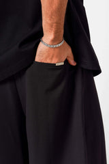 Sixth June Baggy Tailored Pleated Pants 25948-BLAC