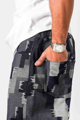 Sixth June Baggy Patchwork Pants 25963-BLUE