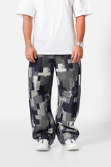 Sixth June Baggy Patchwork Pants 25963-BLUE