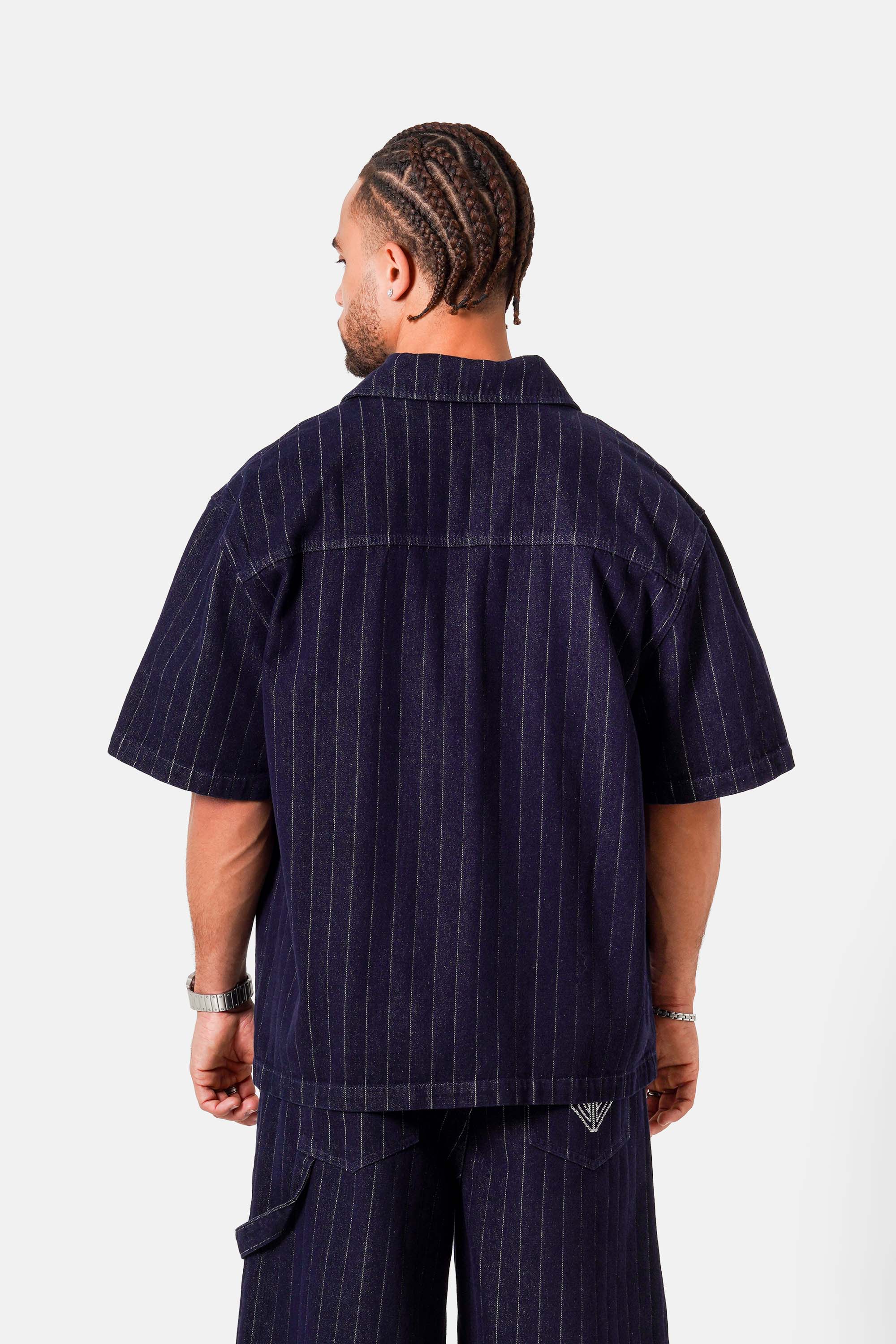 Sixth June Stripes Denim Shirt 25967-NAVY