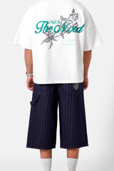 Sixth June Stripes Denim Shorts 25968-NAVY