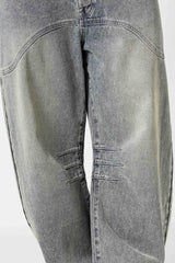 Sixth June Baggy Washed Denim Jeans 25969-BLUE