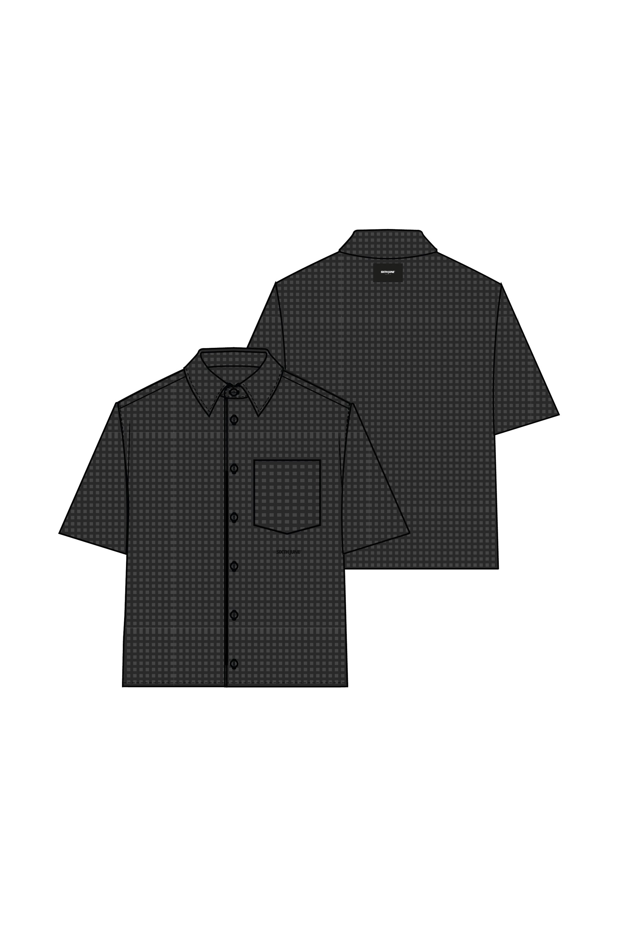 Waffle Resort Shirt 25972-BLAC