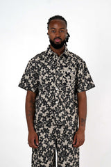 Sixth June Flower All Over Graphic Shirt 25982-BEIG