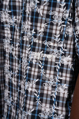 Boxy Tartan Shirt 25988-BLUE