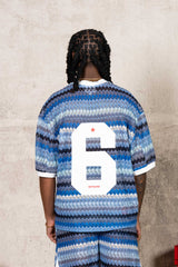 Carribean Crochet Football Jersey 26000-BLUE