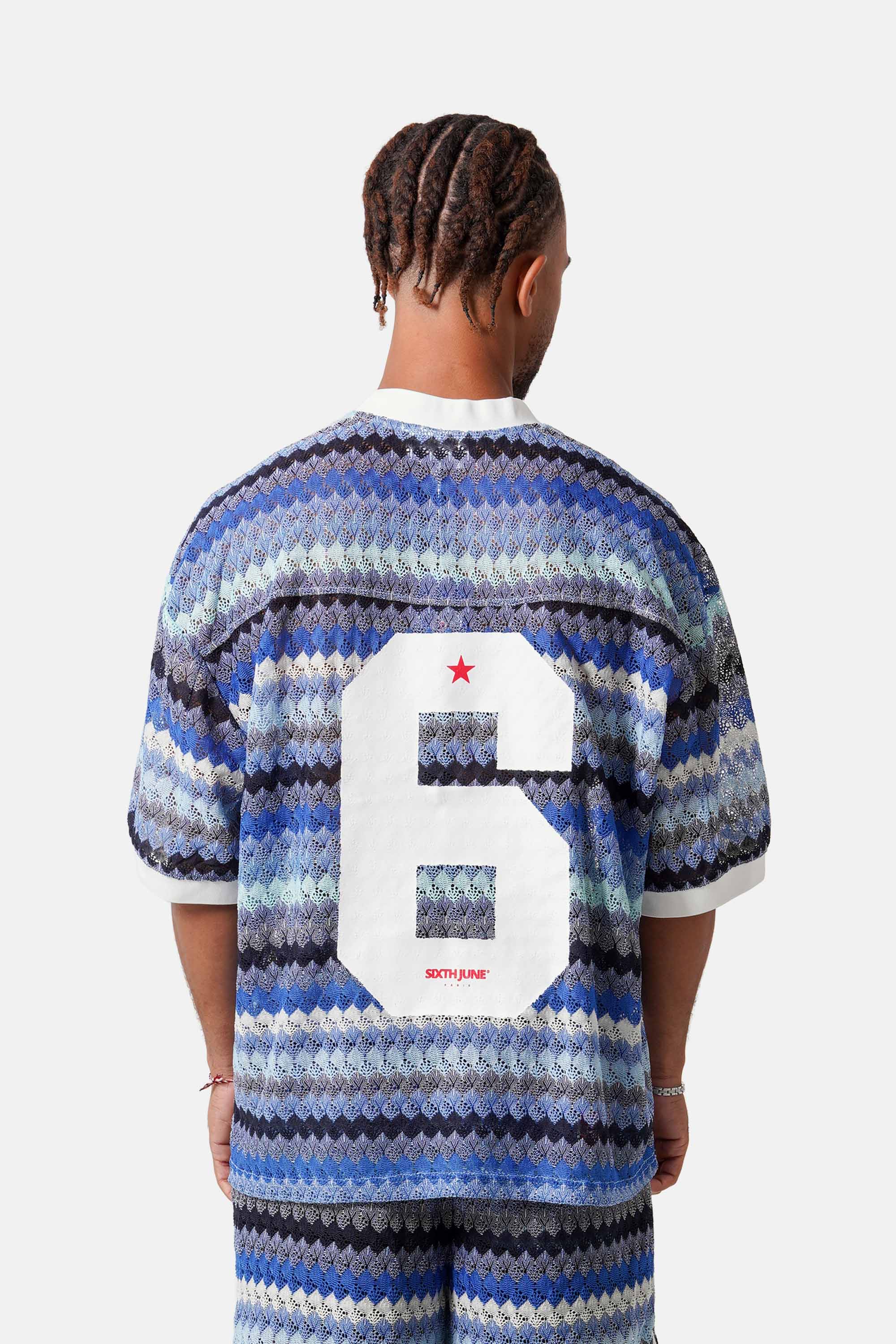 CARRIBEAN Crochet Football S/S T-Shirt