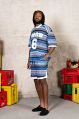 Carribean Crochet Football Jersey 26000-BLUE
