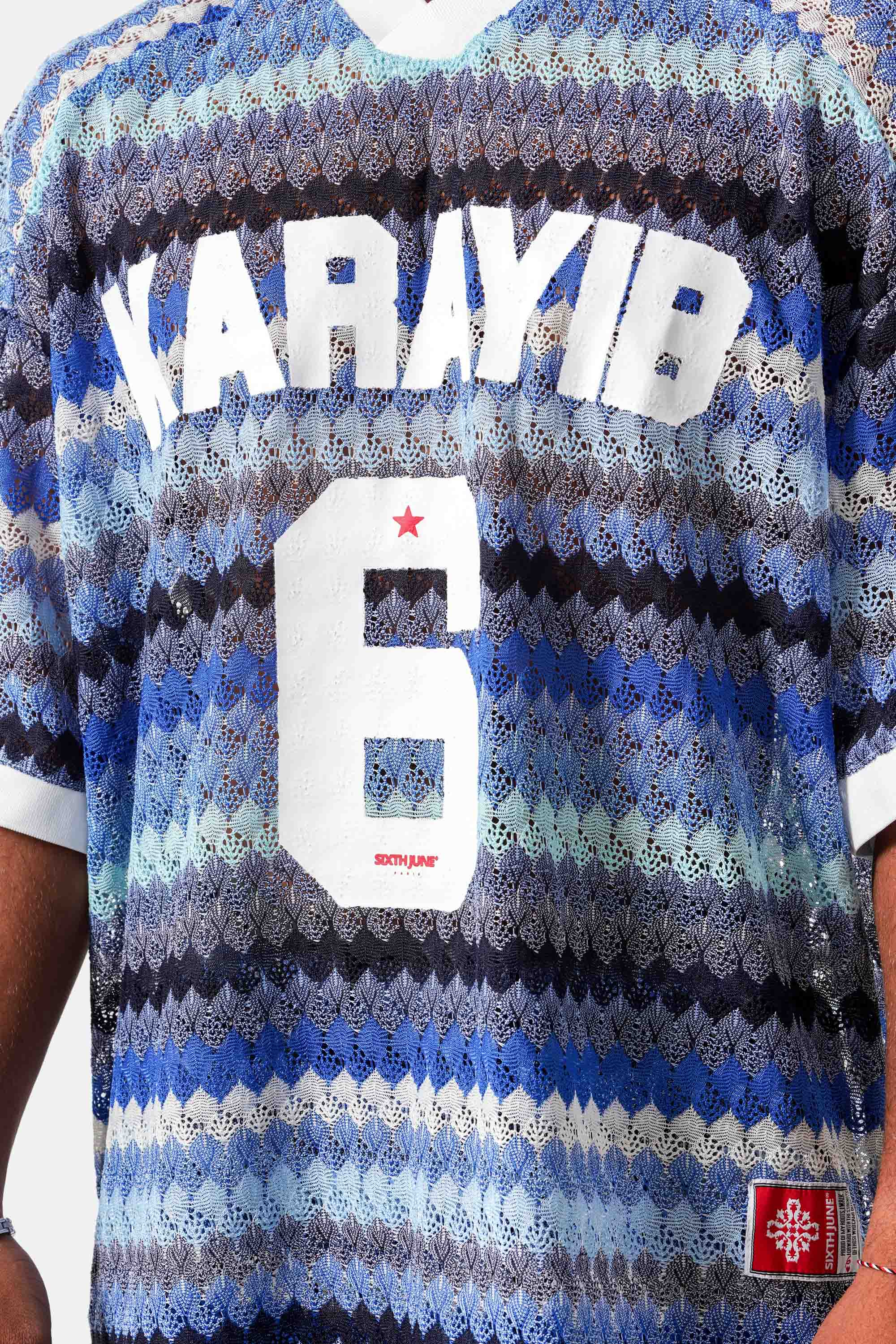 CARRIBEAN Crochet Football S/S T-Shirt
