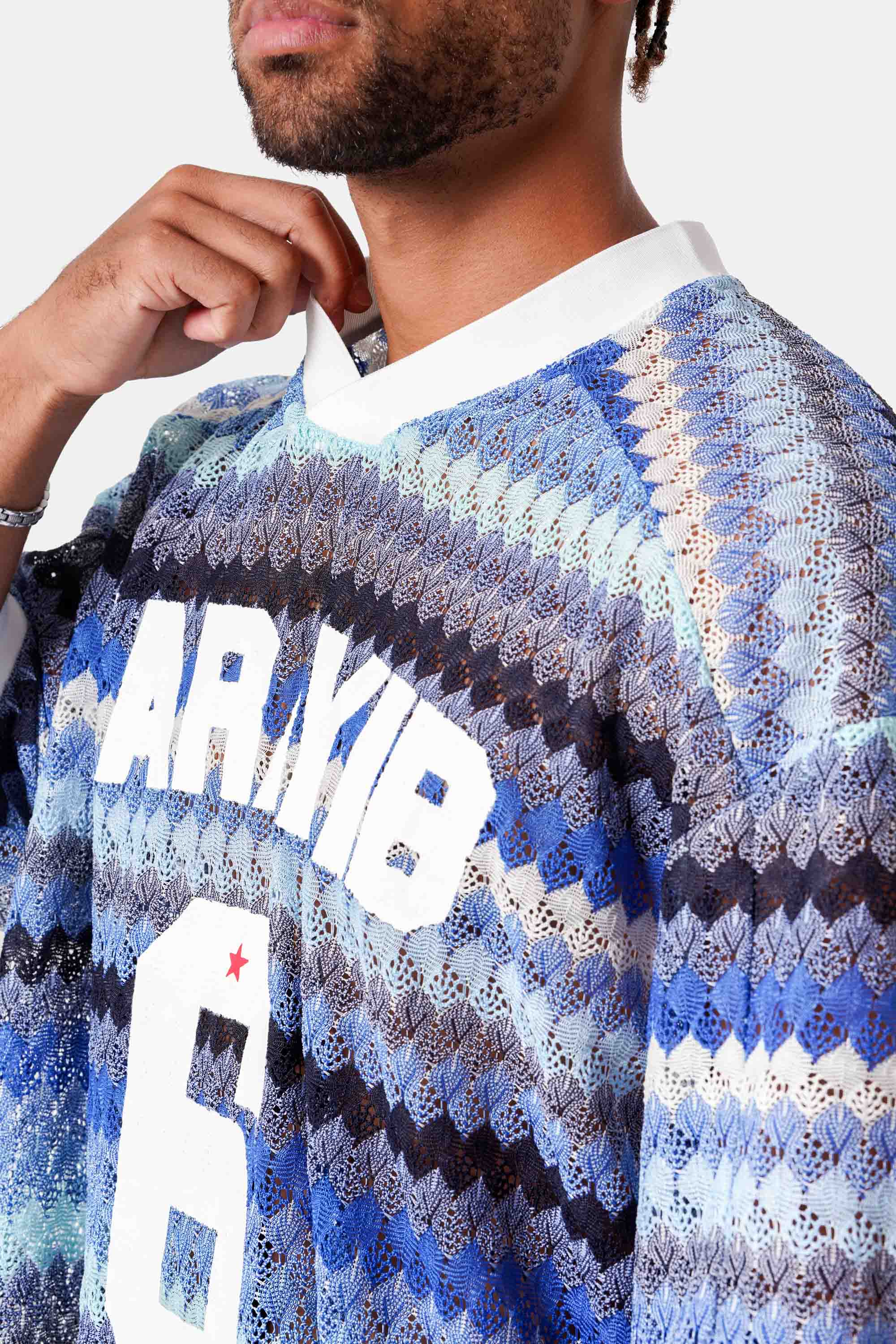 CARRIBEAN Crochet Football S/S T-Shirt
