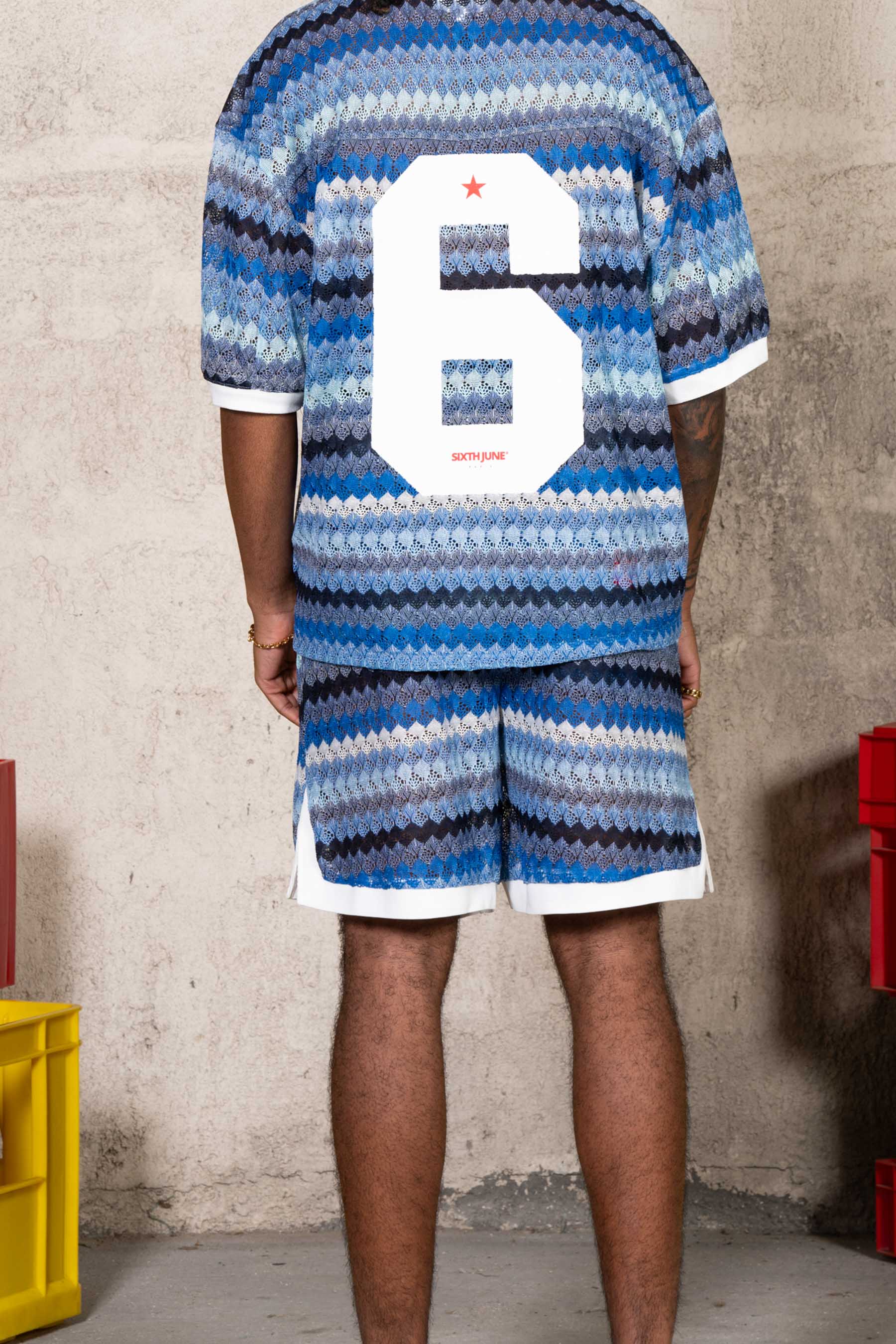 Carribean Crochet Shorts 26001-BLUE