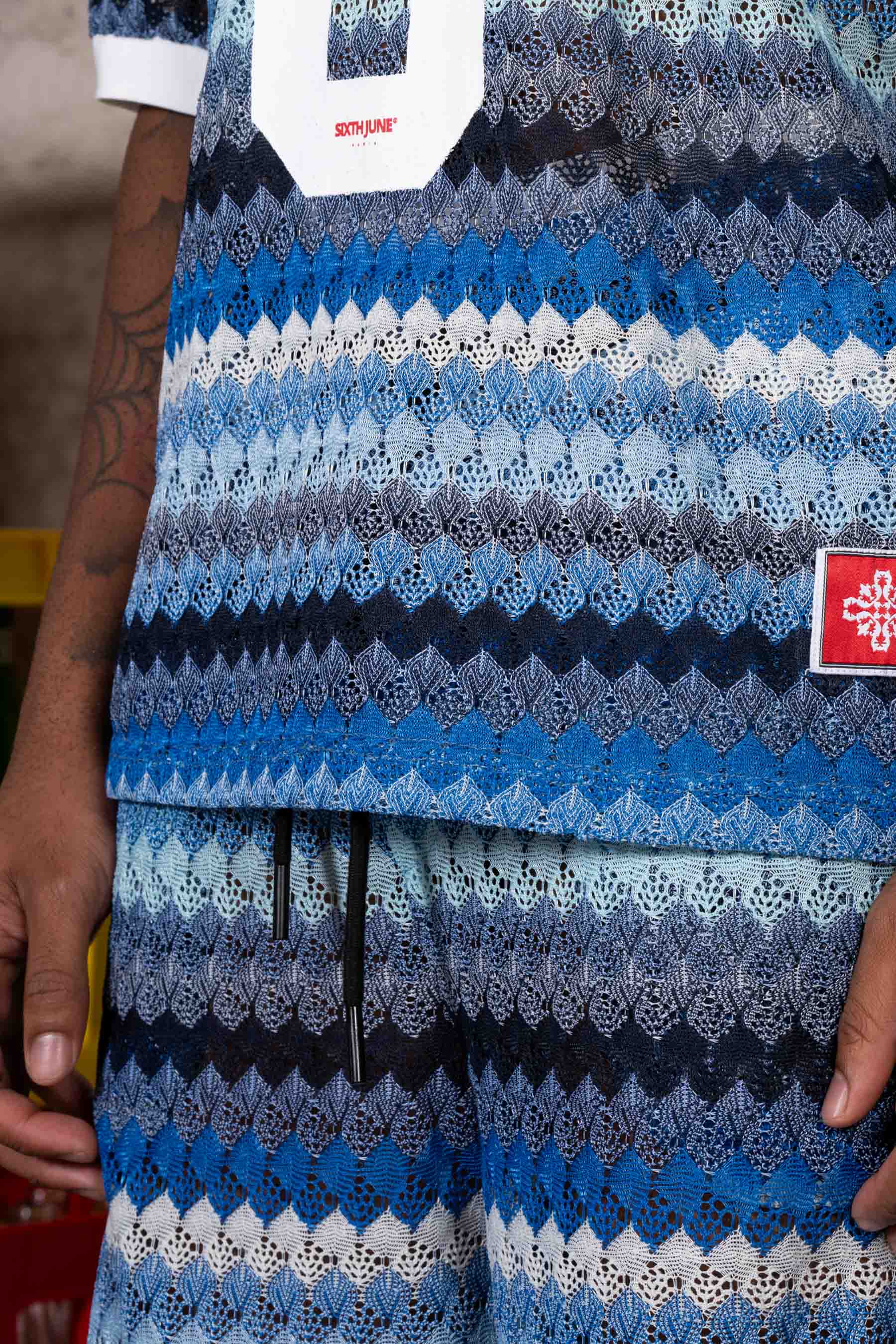 Carribean Crochet Shorts 26001-BLUE