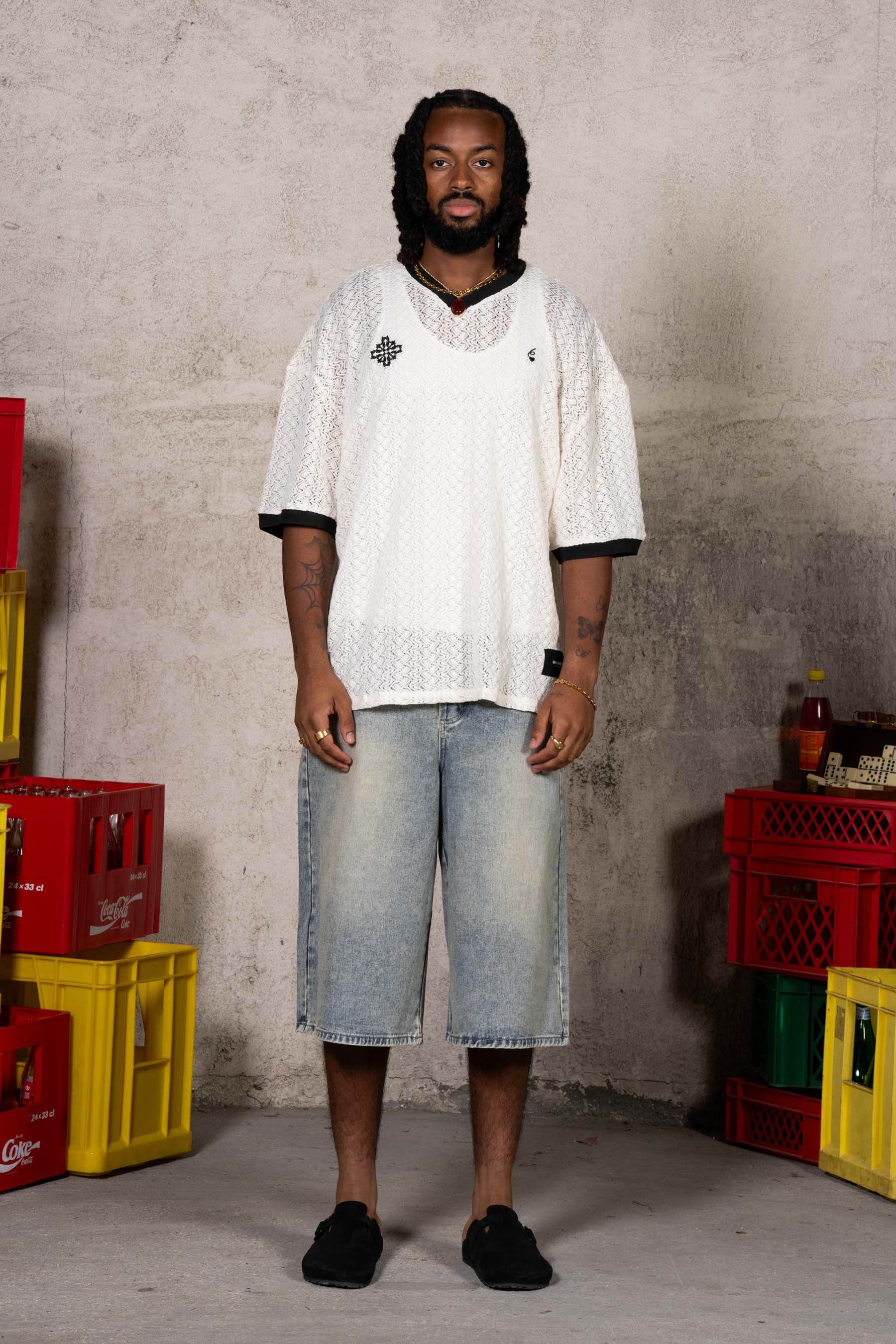 Oversize Knit Football Jersey 26002-OFFW