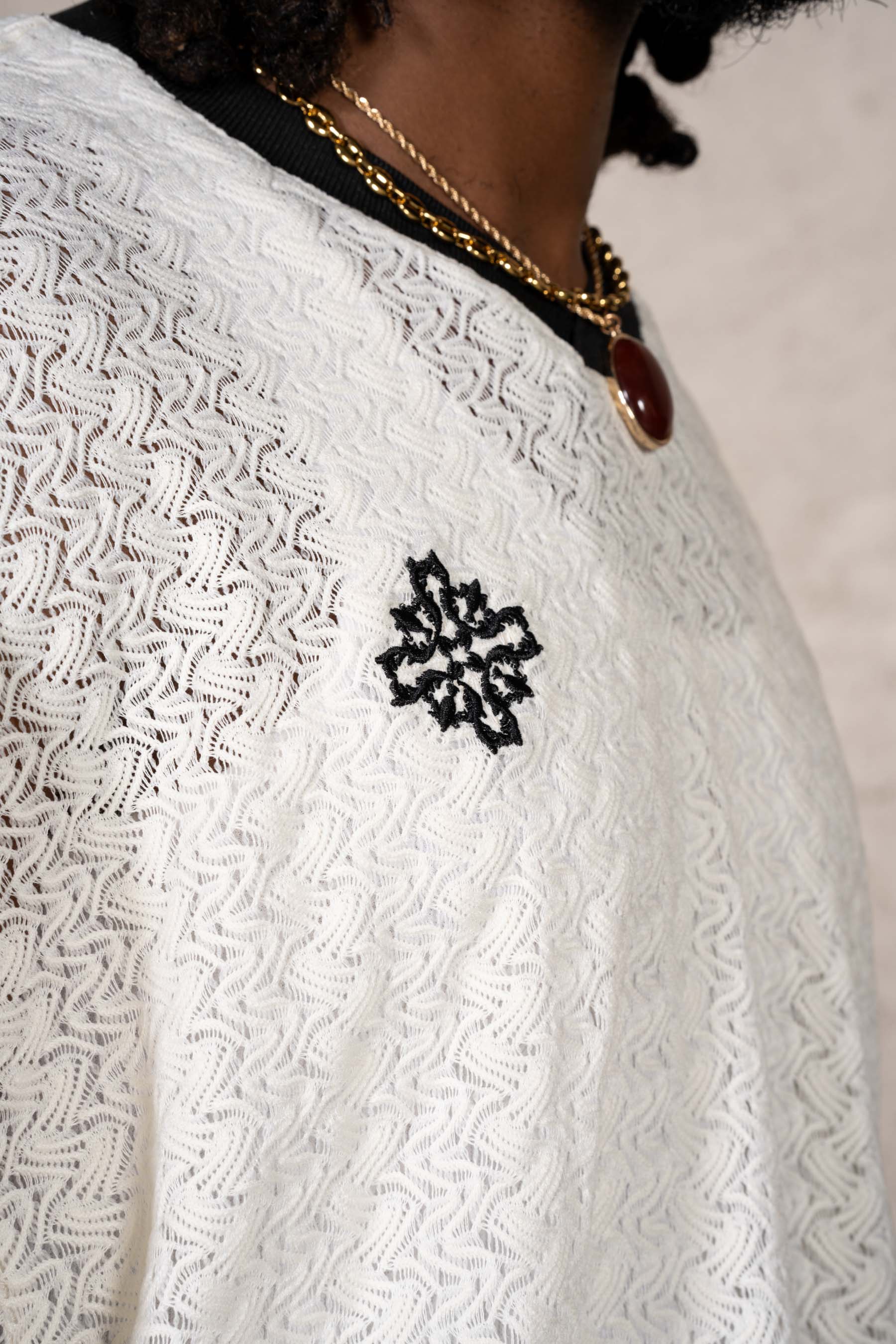 Oversize Knit Football Jersey 26002-OFFW