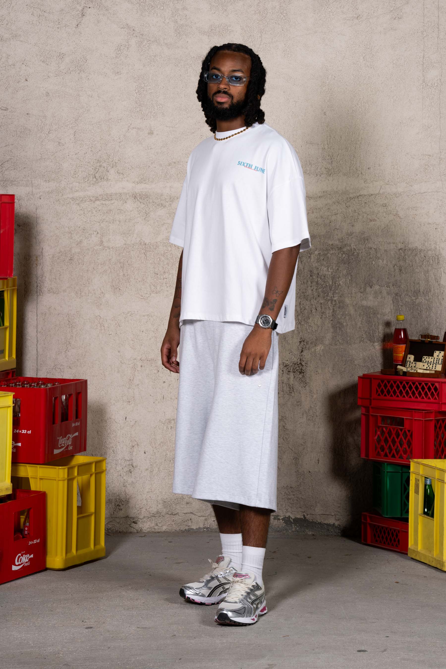 Carribean Soul Palm Tree Tee 26007-WHIT