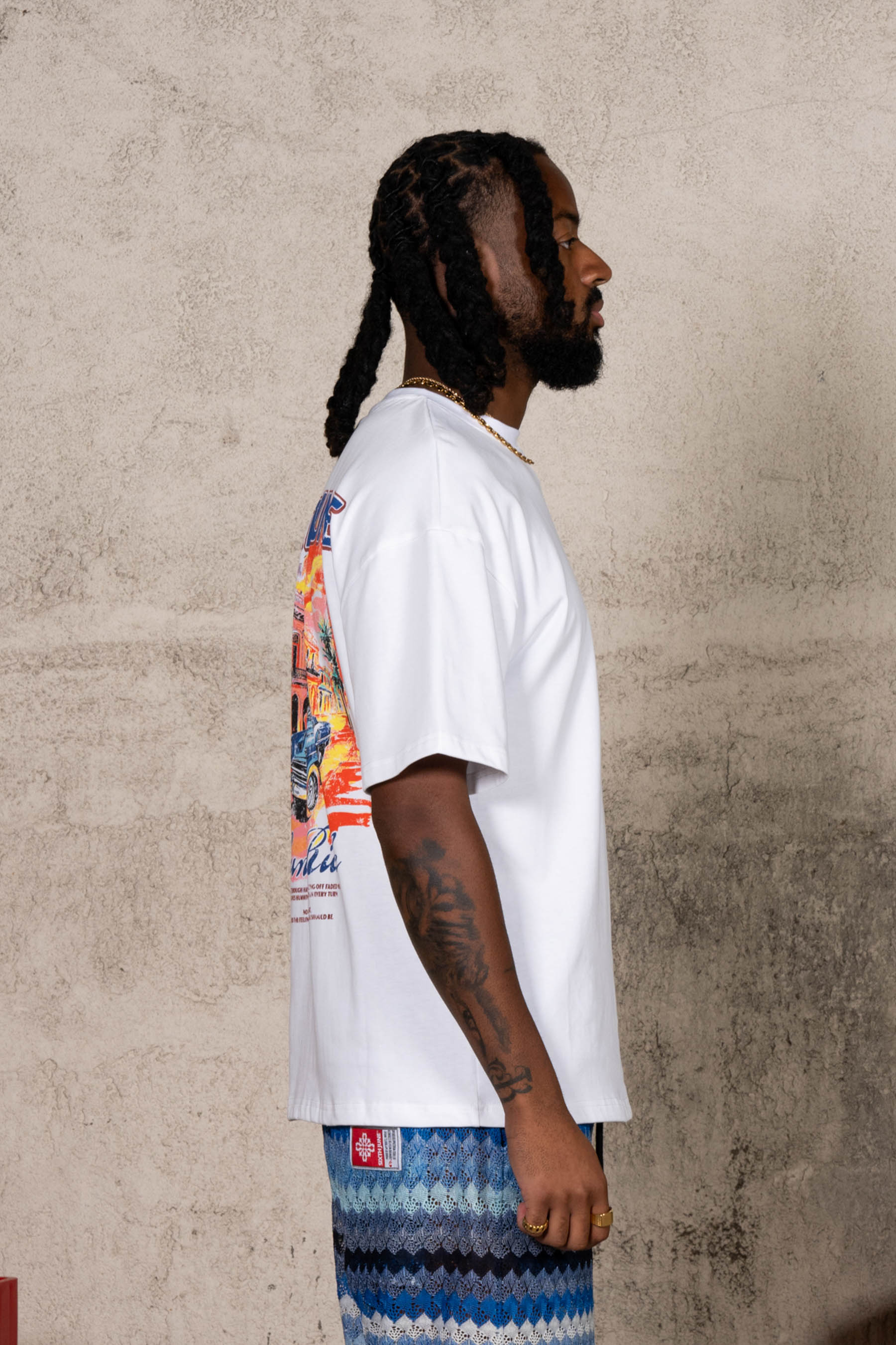 Cuba Car Tee 26008-WHIT