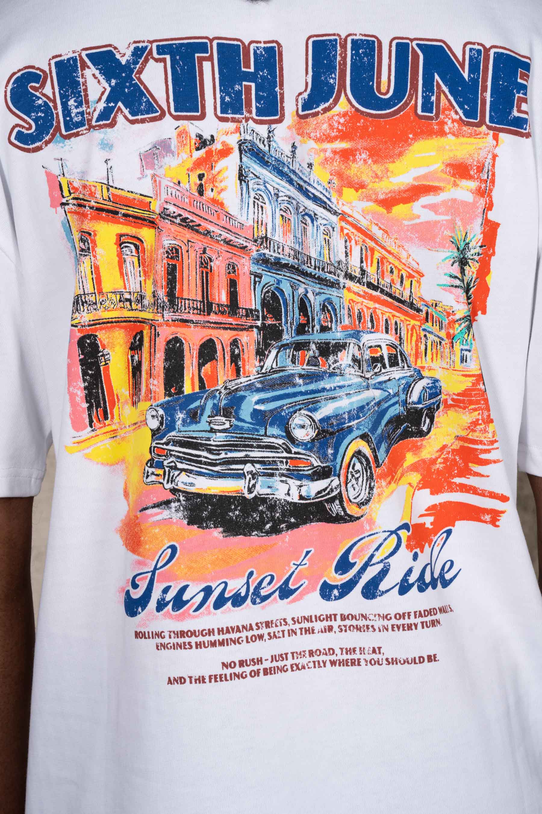 Cuba Car Tee 26008-WHIT