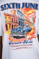 Cuba Car Tee 26008-WHIT